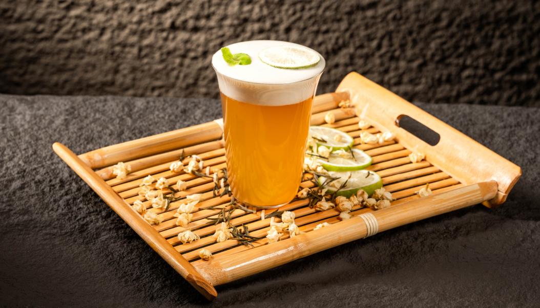 火鍋春季甜品，加盟店新品，抹茶奶豆腐！